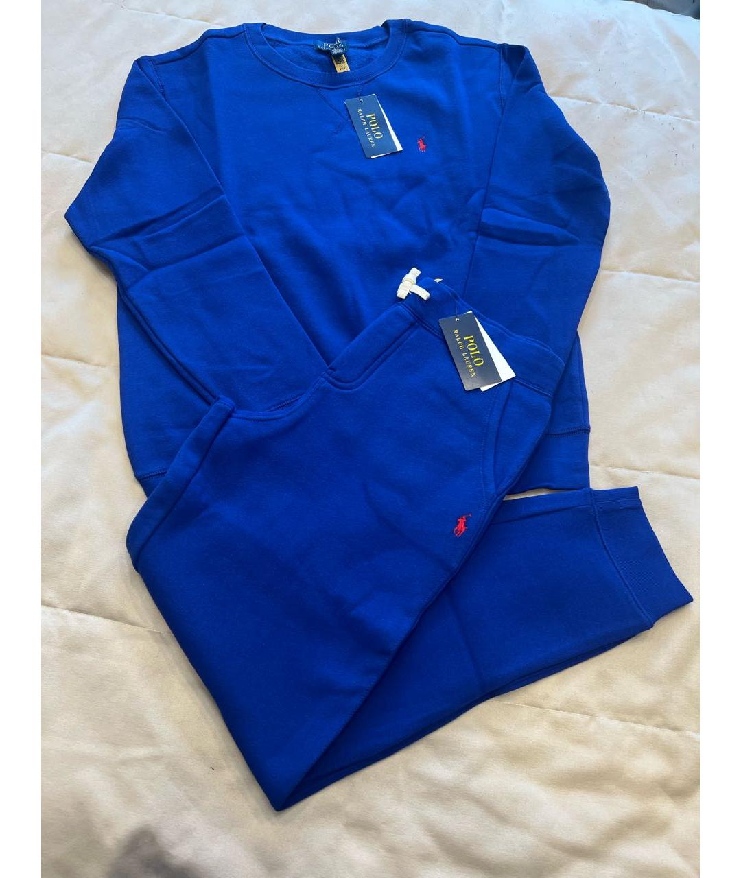 POLO RALPH LAUREN Синий хлопковый комплект, фото 4