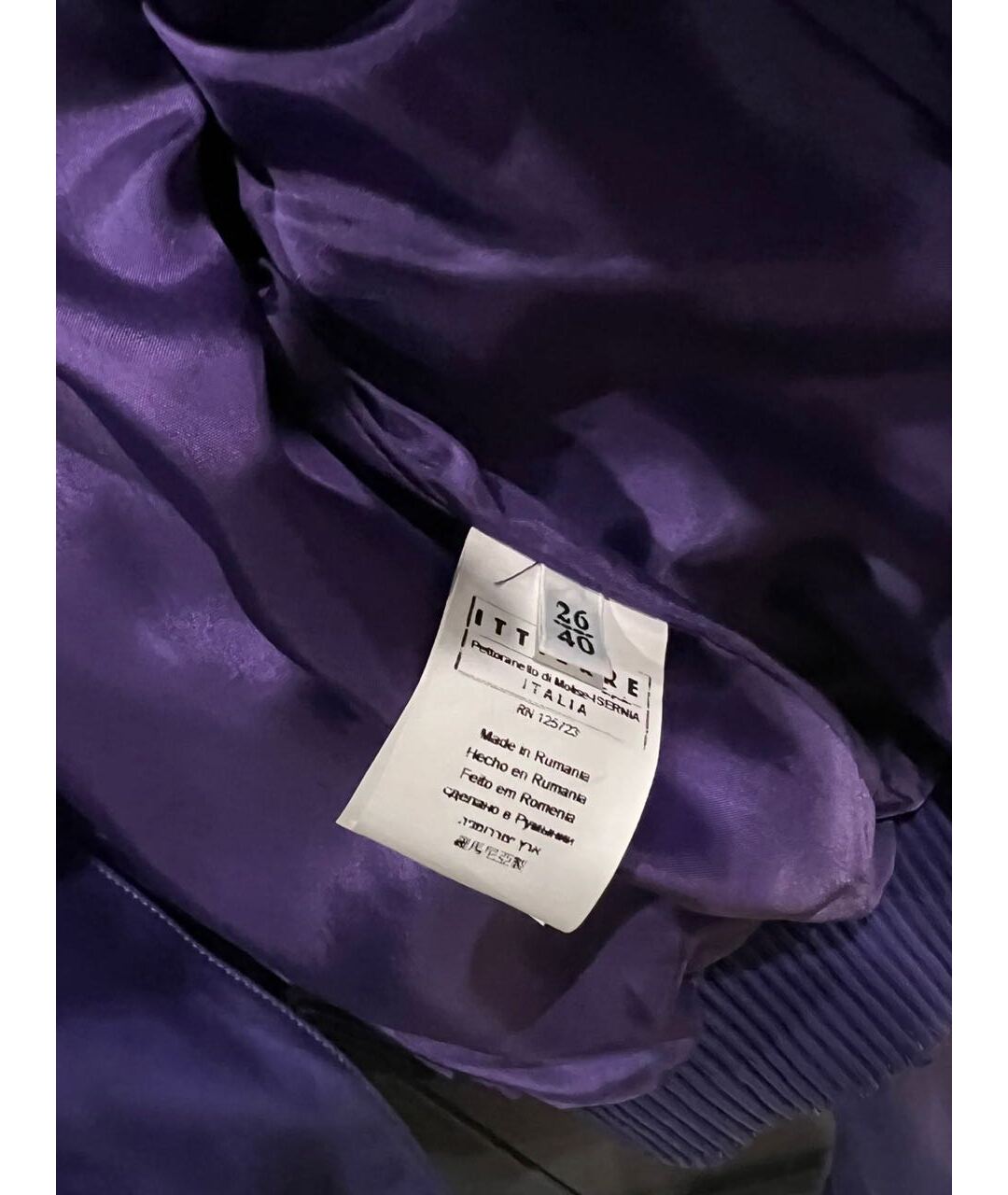 GIANFRANCO FERRE Фиолетовая кожаная куртка, фото 4