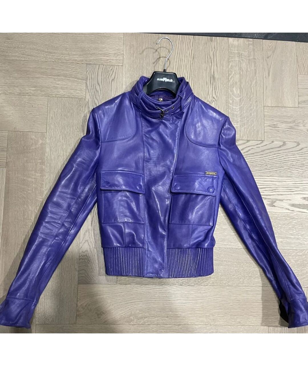 GIANFRANCO FERRE Фиолетовая кожаная куртка, фото 9