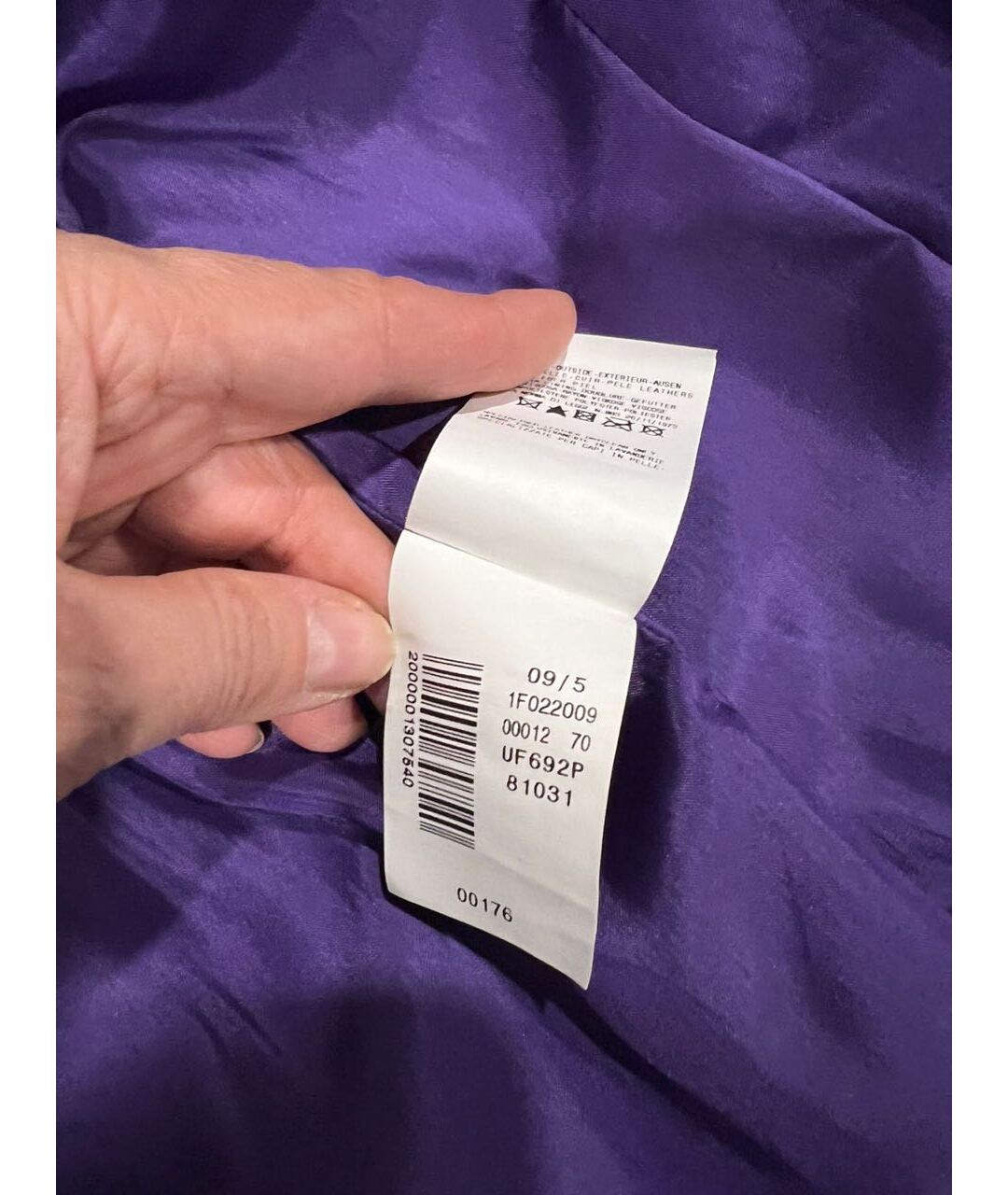GIANFRANCO FERRE Фиолетовая кожаная куртка, фото 6