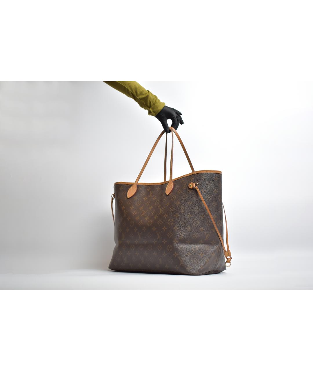 LOUIS VUITTON Коричневая сумка тоут, фото 2