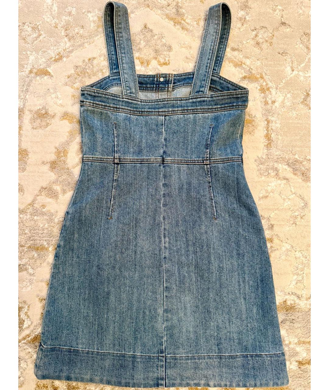 MICHAEL MICHAEL KORS Голубой деним сарафан, фото 2