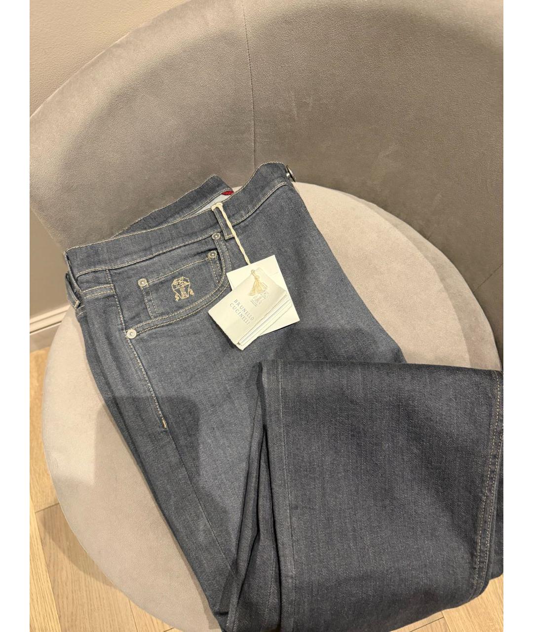 BRUNELLO CUCINELLI Антрацитовые джинсы, фото 2