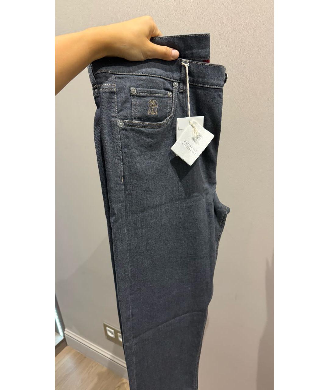 BRUNELLO CUCINELLI Антрацитовые джинсы, фото 4