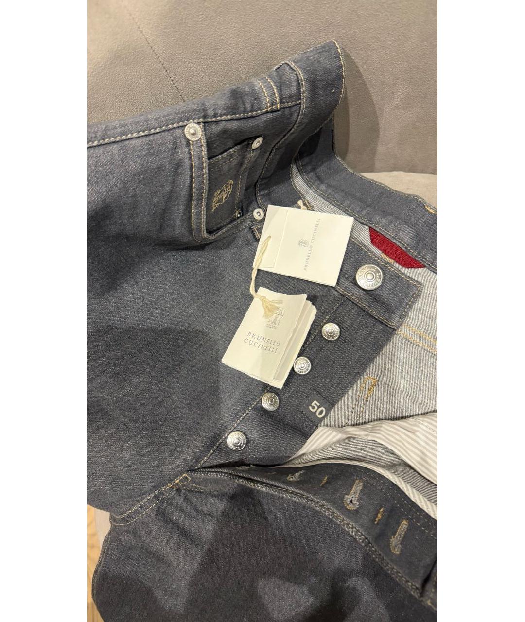 BRUNELLO CUCINELLI Антрацитовые джинсы, фото 3