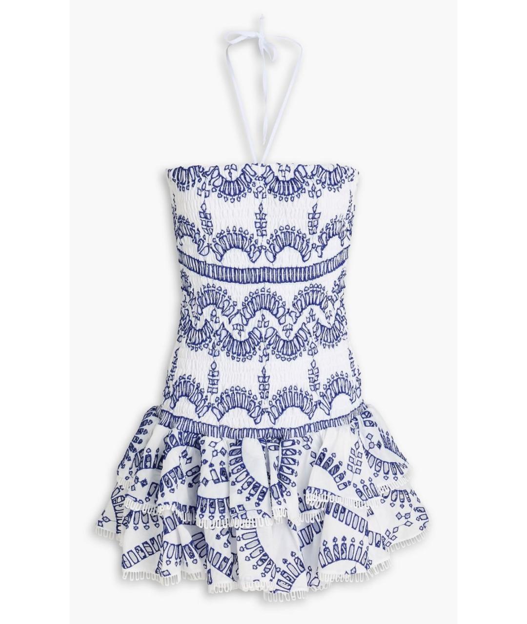 CHARO RUIZ Белый хлопковый сарафан, фото 4