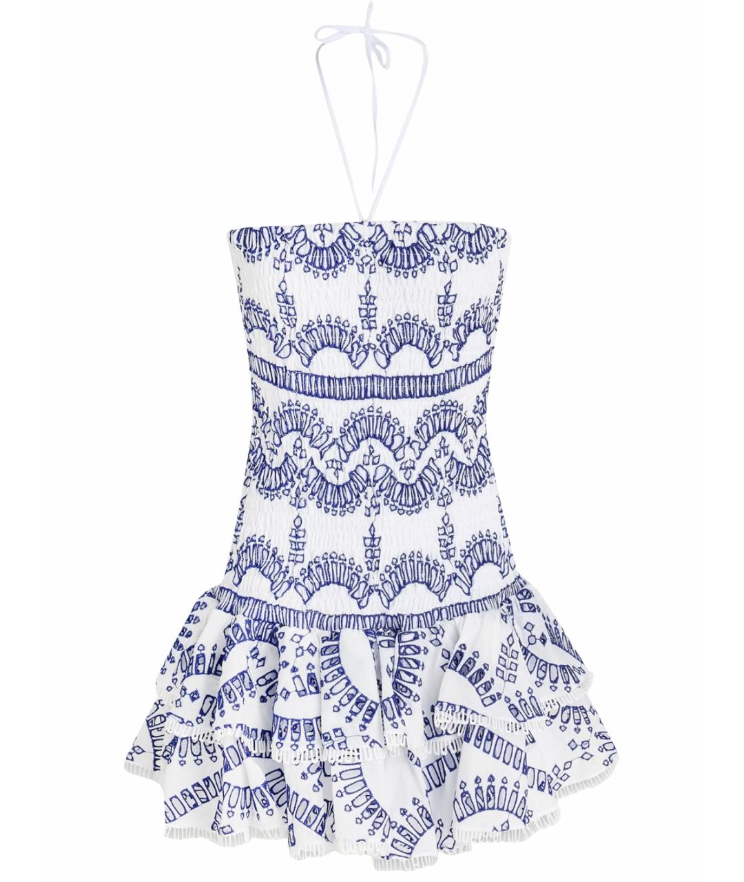 CHARO RUIZ Белый хлопковый сарафан, фото 1