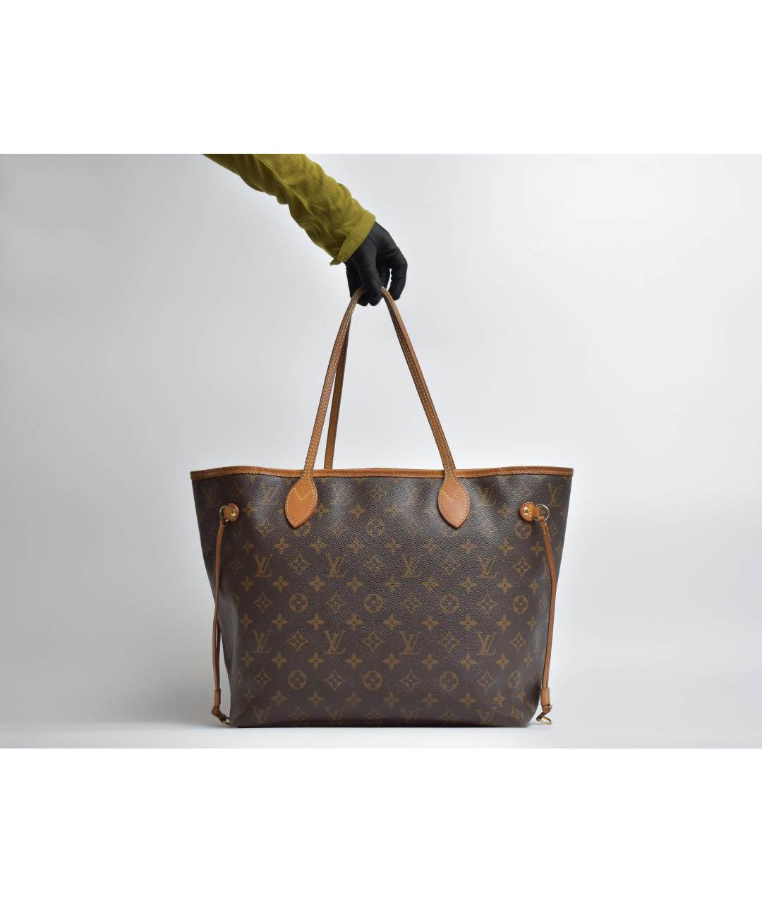 LOUIS VUITTON Коричневая сумка тоут, фото 3