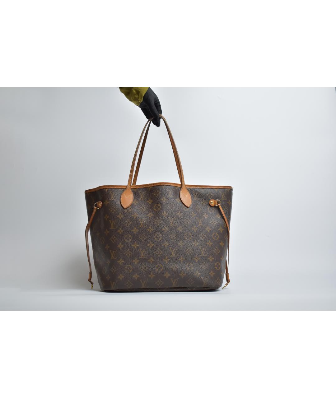 LOUIS VUITTON Коричневая сумка тоут, фото 9