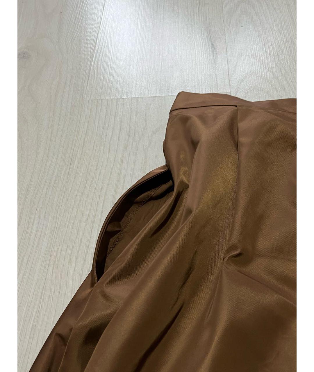 WEEKEND MAX MARA Коричневая полиамидовая юбка миди, фото 7