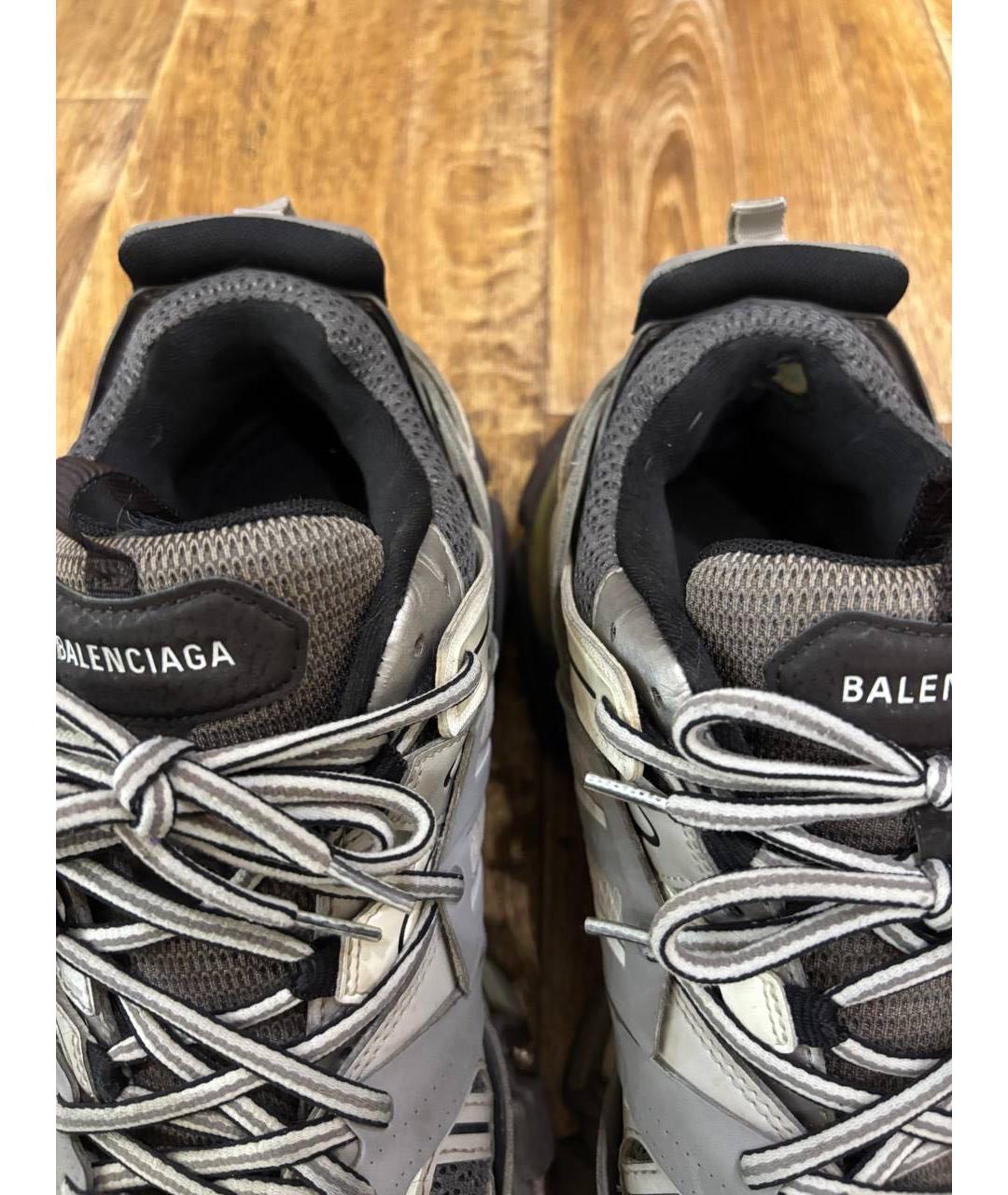 BALENCIAGA Серые низкие кроссовки / кеды, фото 3