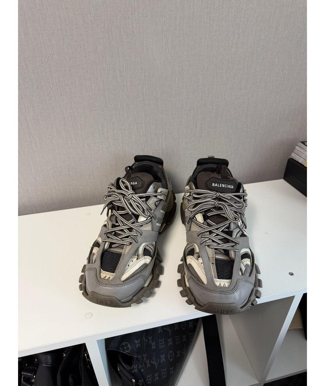 BALENCIAGA Серые низкие кроссовки / кеды, фото 2