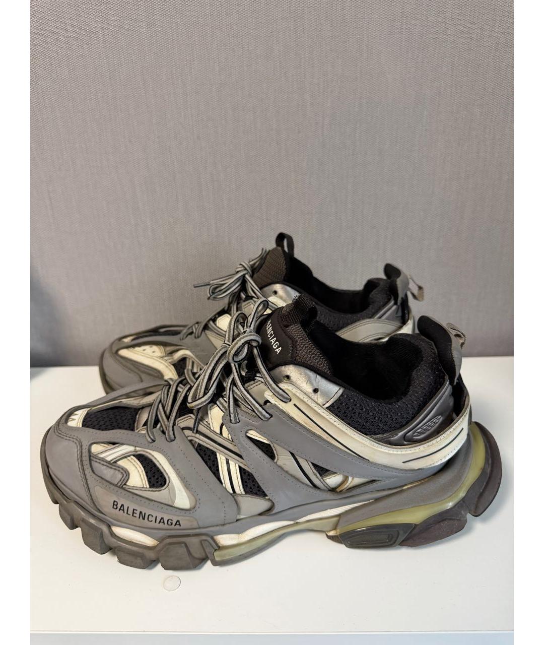 BALENCIAGA Серые низкие кроссовки / кеды, фото 5