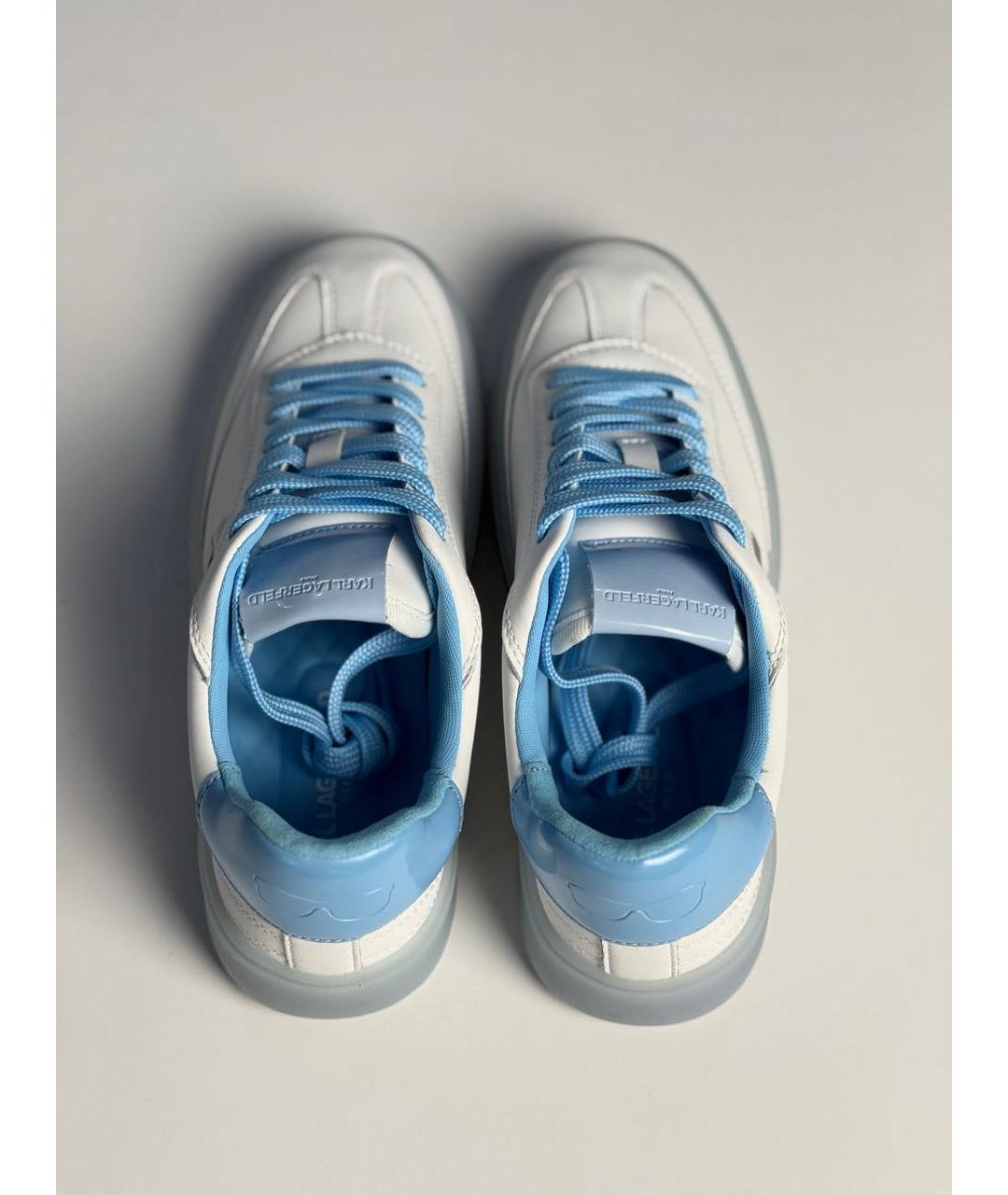 KARL LAGERFELD Белые кожаные кеды, фото 6