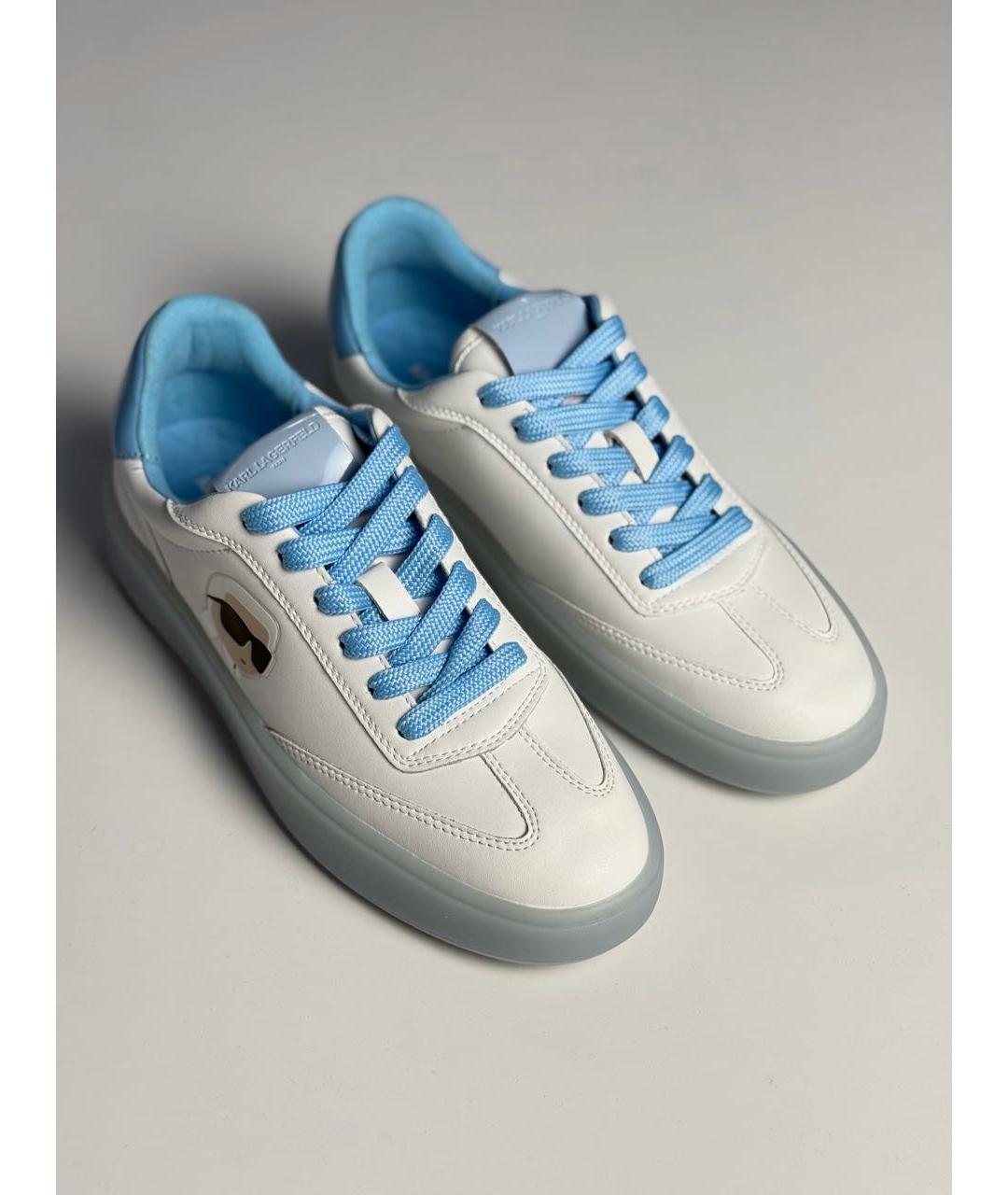 KARL LAGERFELD Белые кожаные кеды, фото 7