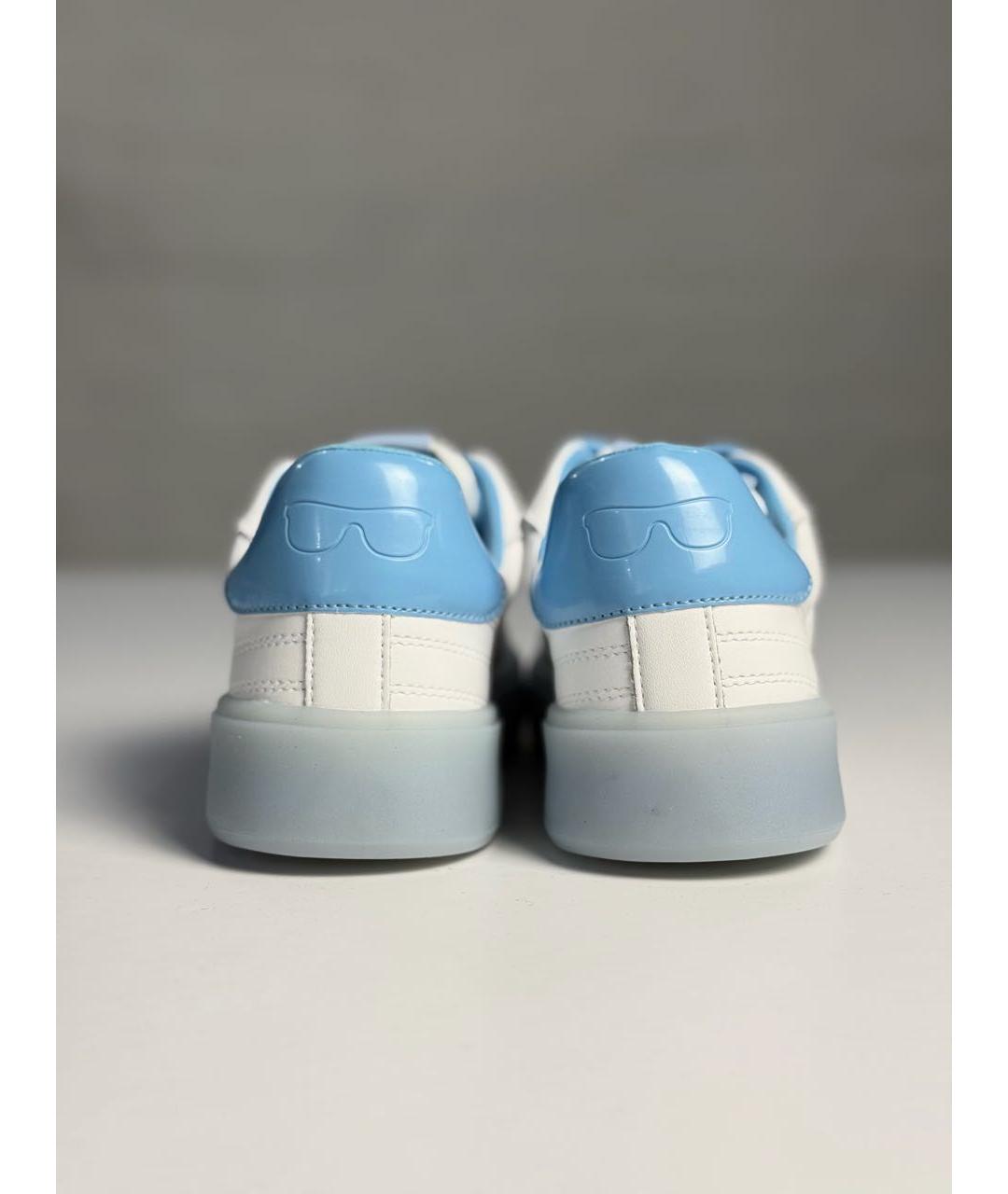 KARL LAGERFELD Белые кожаные кеды, фото 4