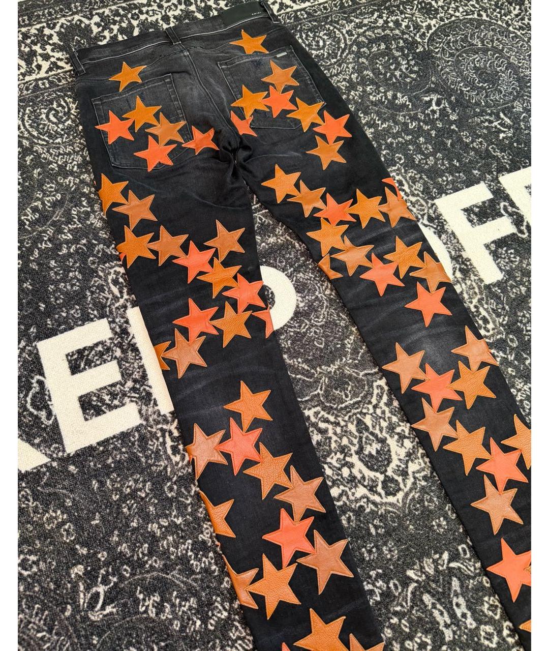 AMIRI Черные хлопко-эластановые джинсы скинни, фото 4