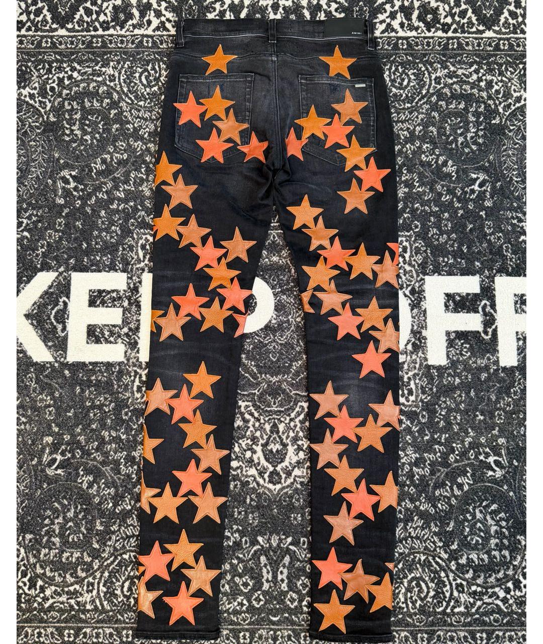 AMIRI Черные хлопко-эластановые джинсы скинни, фото 2