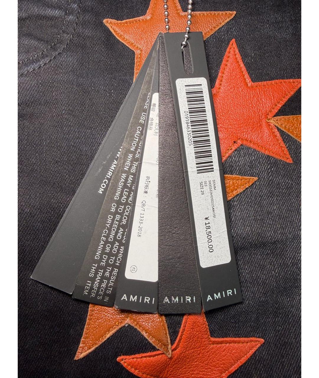 AMIRI Черные хлопко-эластановые джинсы скинни, фото 5