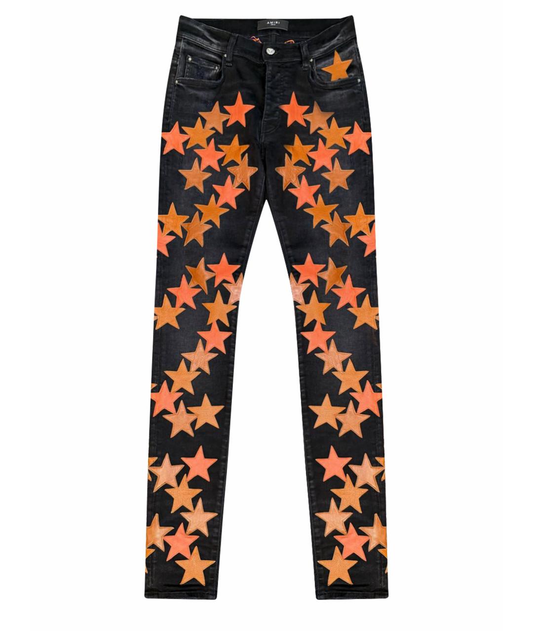 AMIRI Черные хлопко-эластановые джинсы скинни, фото 1
