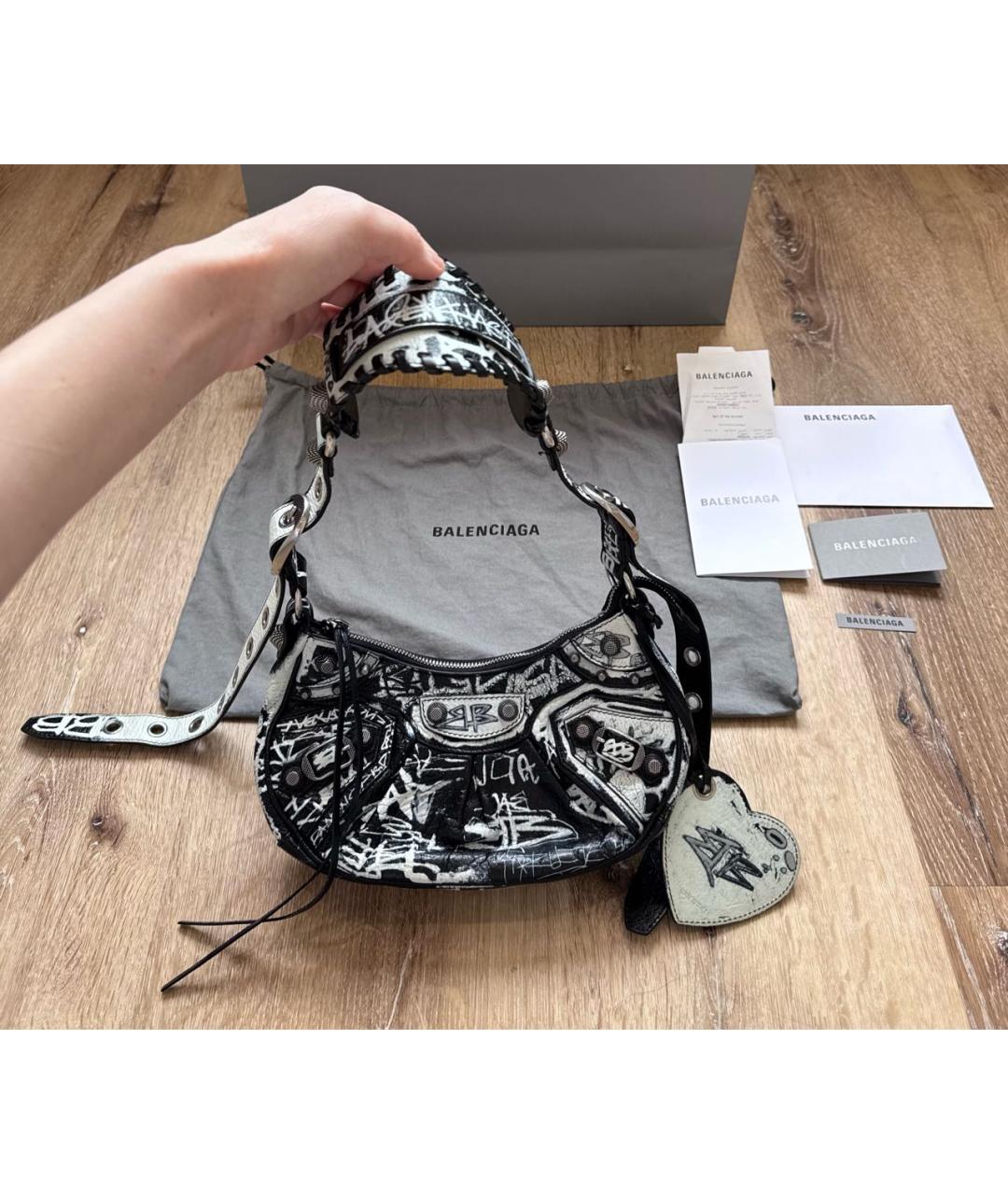 BALENCIAGA Кожаная сумка через плечо, фото 5