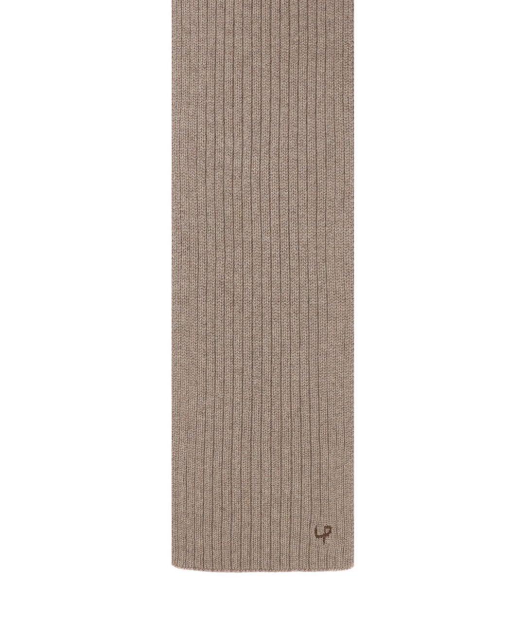 LORO PIANA Бежевый кашемировый шарф, фото 2