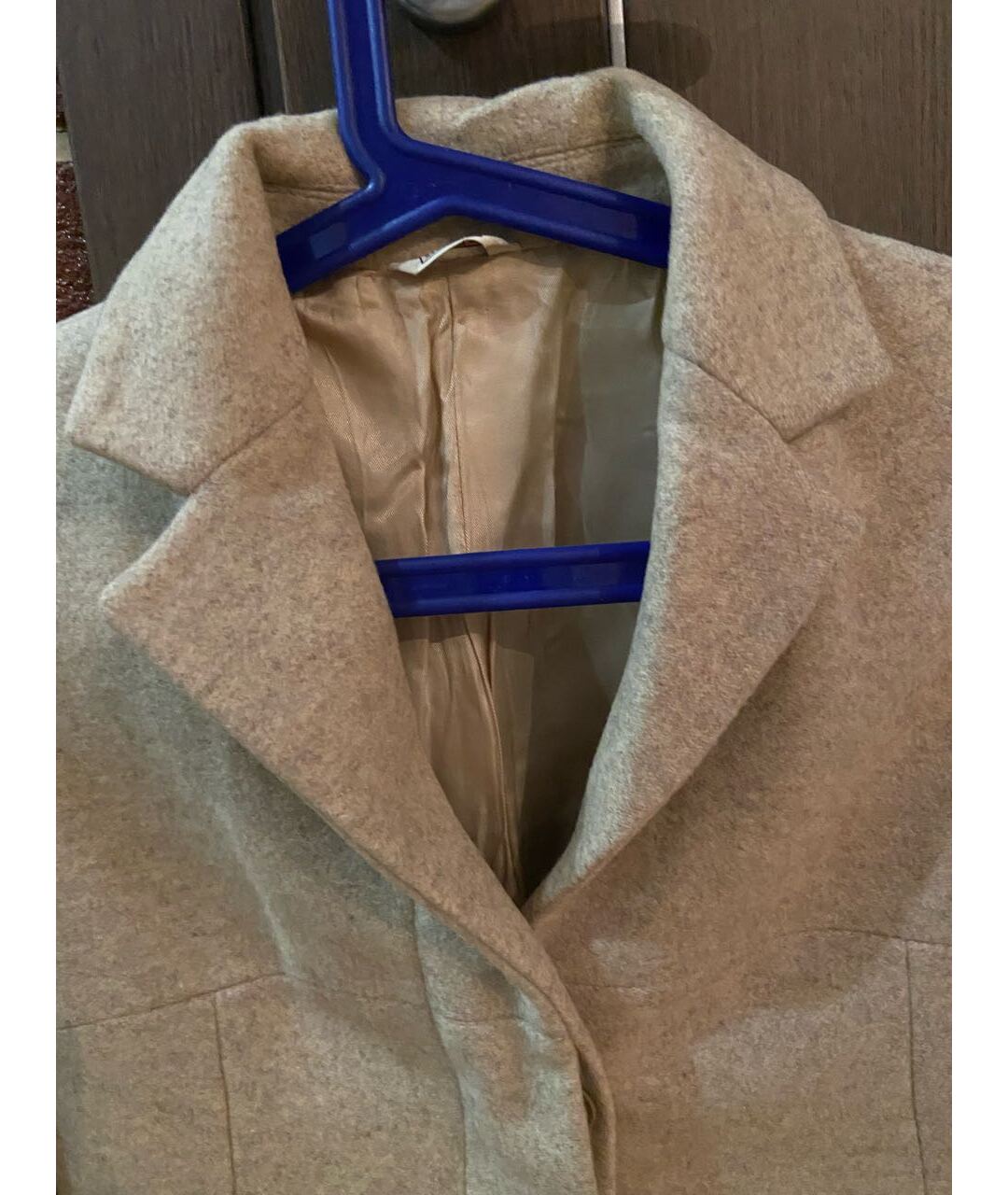 STEFANEL Бежевое шерстяное пальто, фото 3