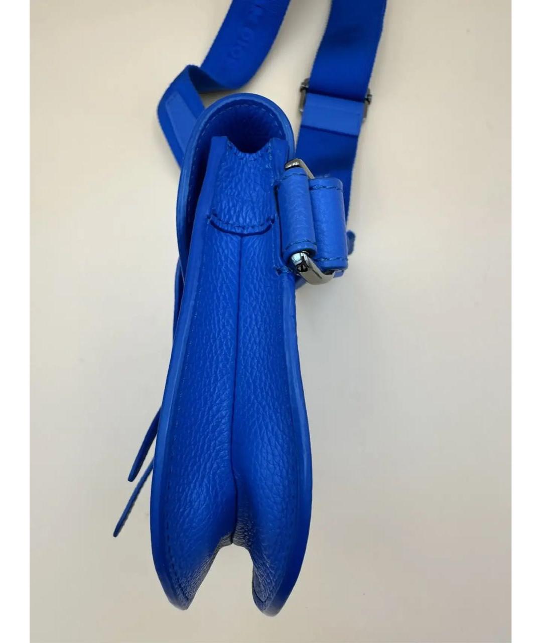 CHRISTIAN DIOR Синяя кожаная сумка на плечо, фото 8