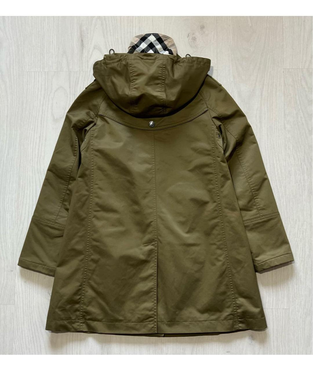 BURBERRY Хаки полиамидовая куртка, фото 2