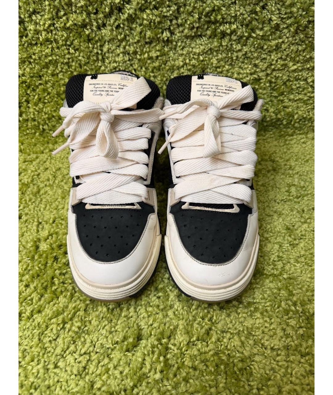 AMIRI Бежевые кожаные низкие ботинки, фото 2