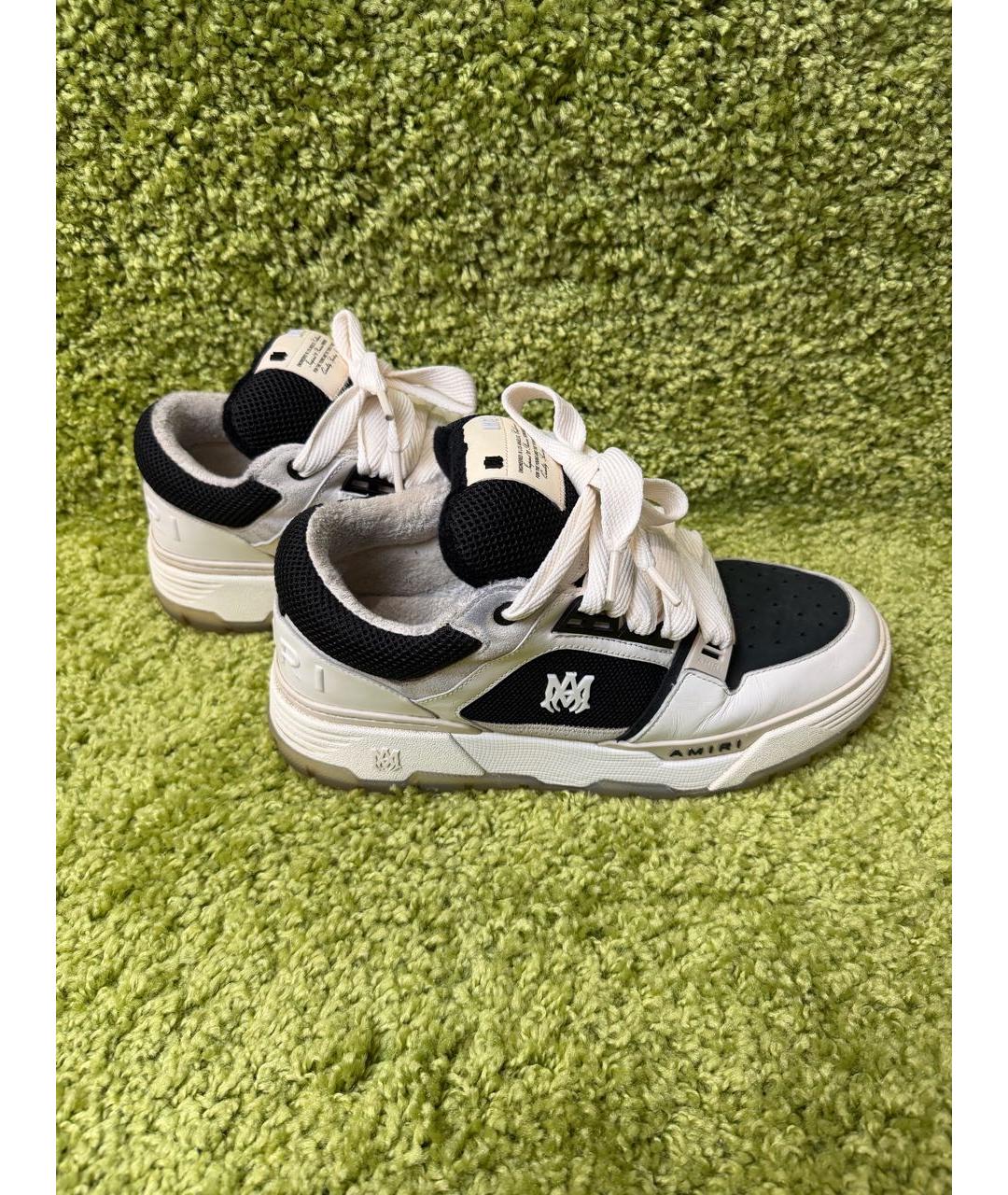 AMIRI Бежевые кожаные низкие ботинки, фото 5