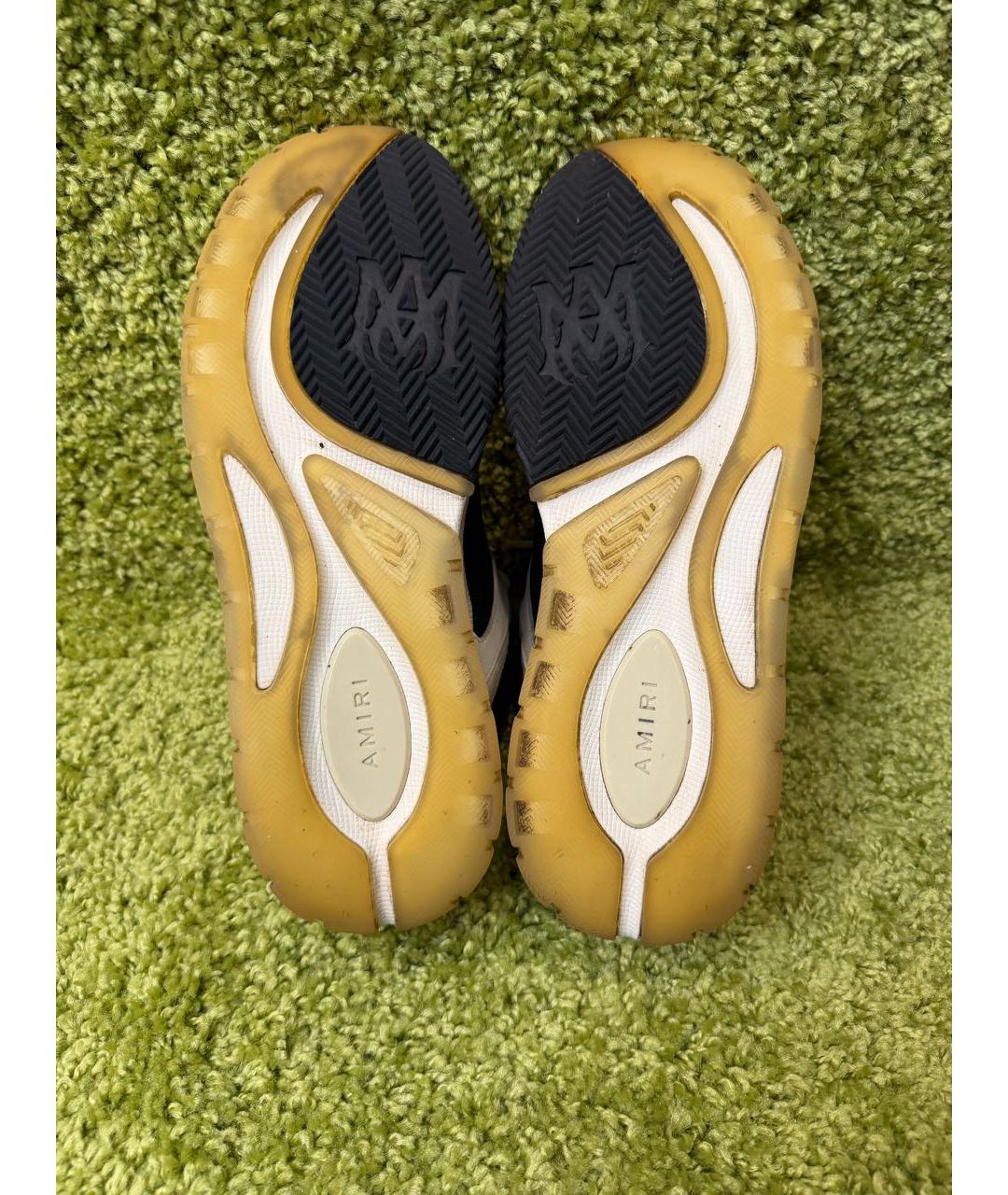 AMIRI Бежевые кожаные низкие ботинки, фото 4