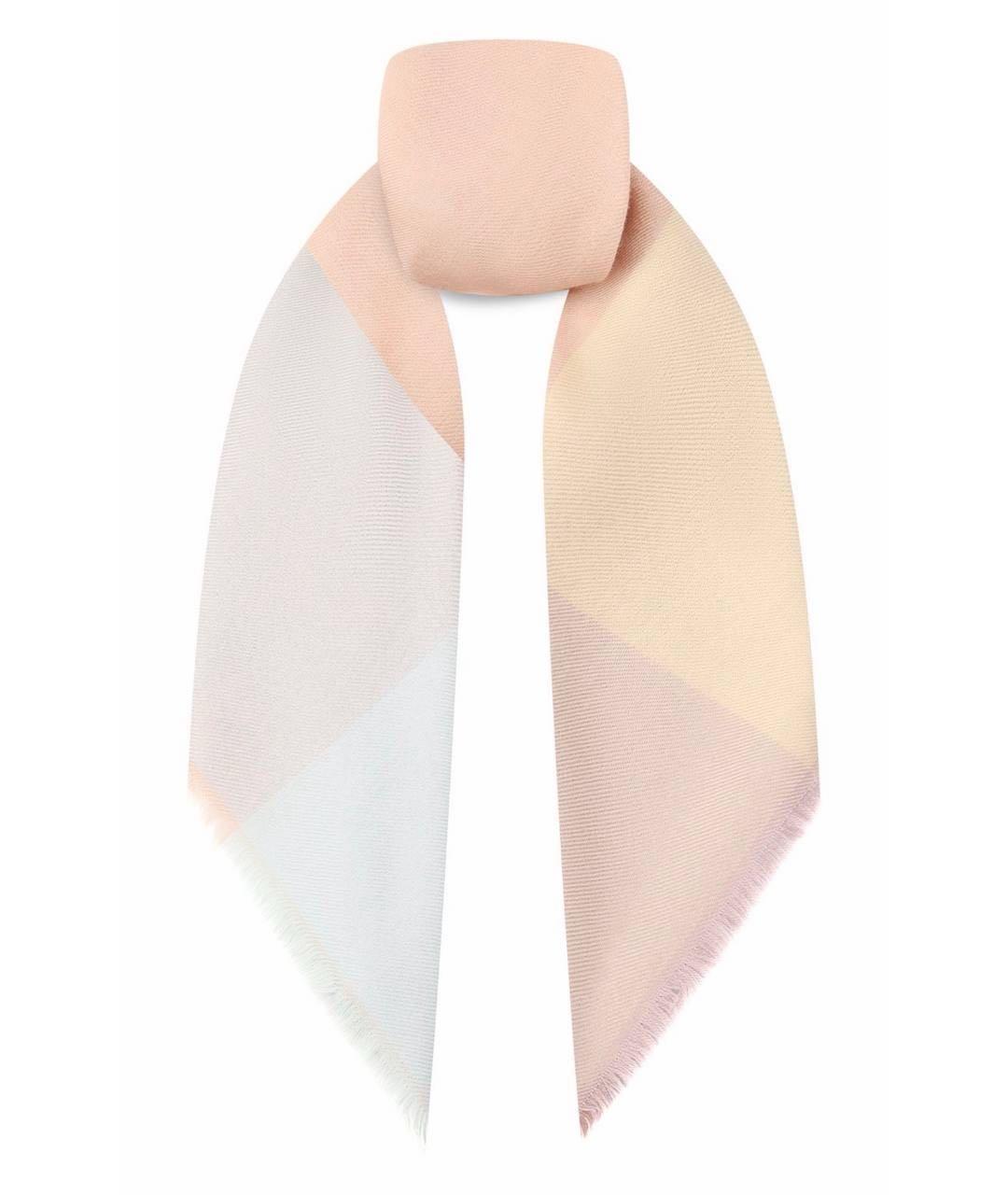 LORO PIANA Розовый кашемировый платок, фото 2