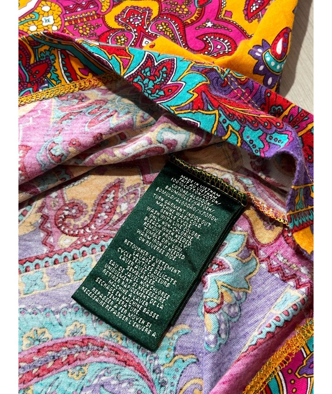 RALPH LAUREN Мульти хлопковая футболка, фото 7