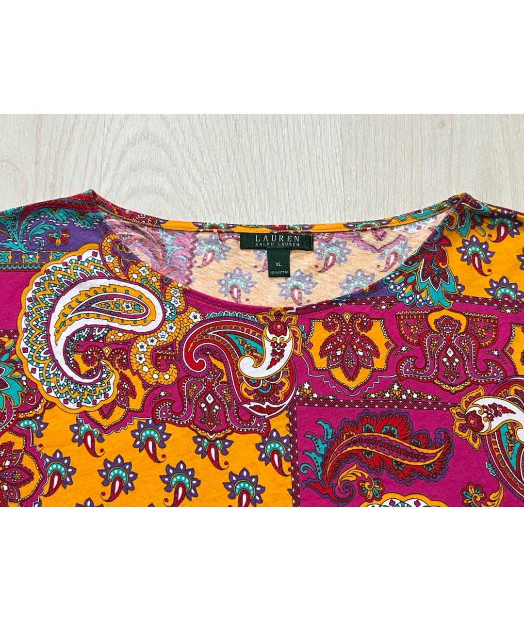 RALPH LAUREN Мульти хлопковая футболка, фото 3