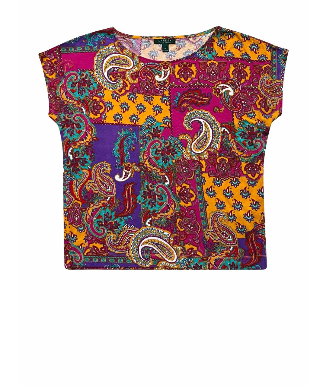 RALPH LAUREN Мульти хлопковая футболка, фото 1