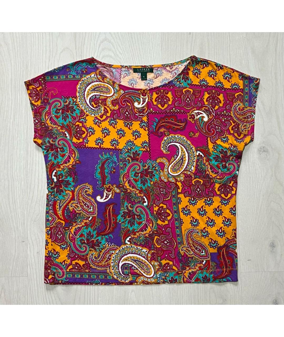 RALPH LAUREN Мульти хлопковая футболка, фото 8
