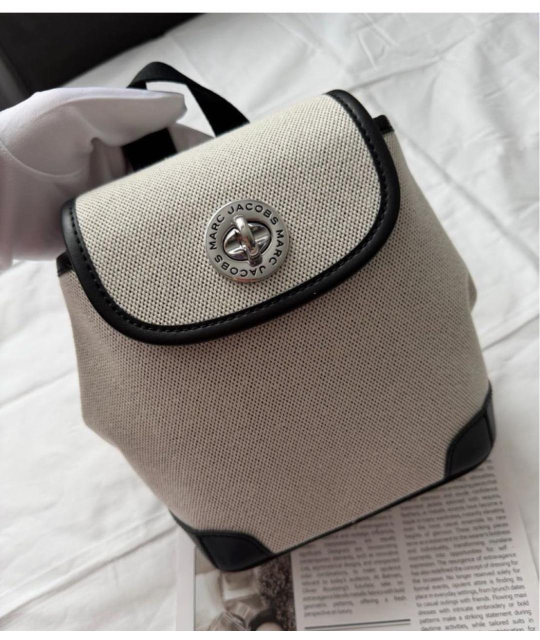 MARC JACOBS Серый тканевый рюкзак, фото 2