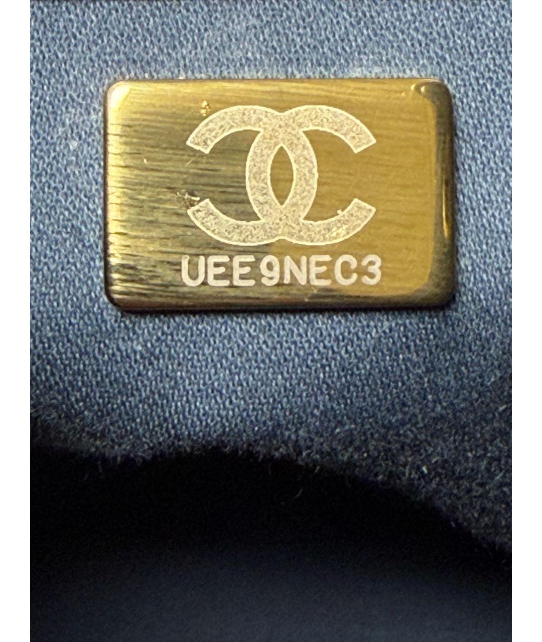 CHANEL Синяя замшевая сумка через плечо, фото 8