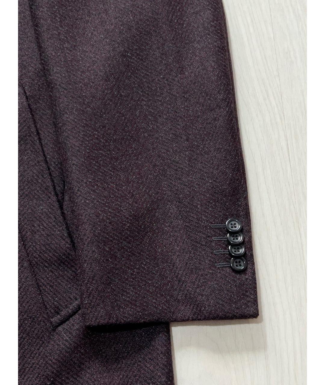 CANALI Коричневое шерстяное пальто, фото 6