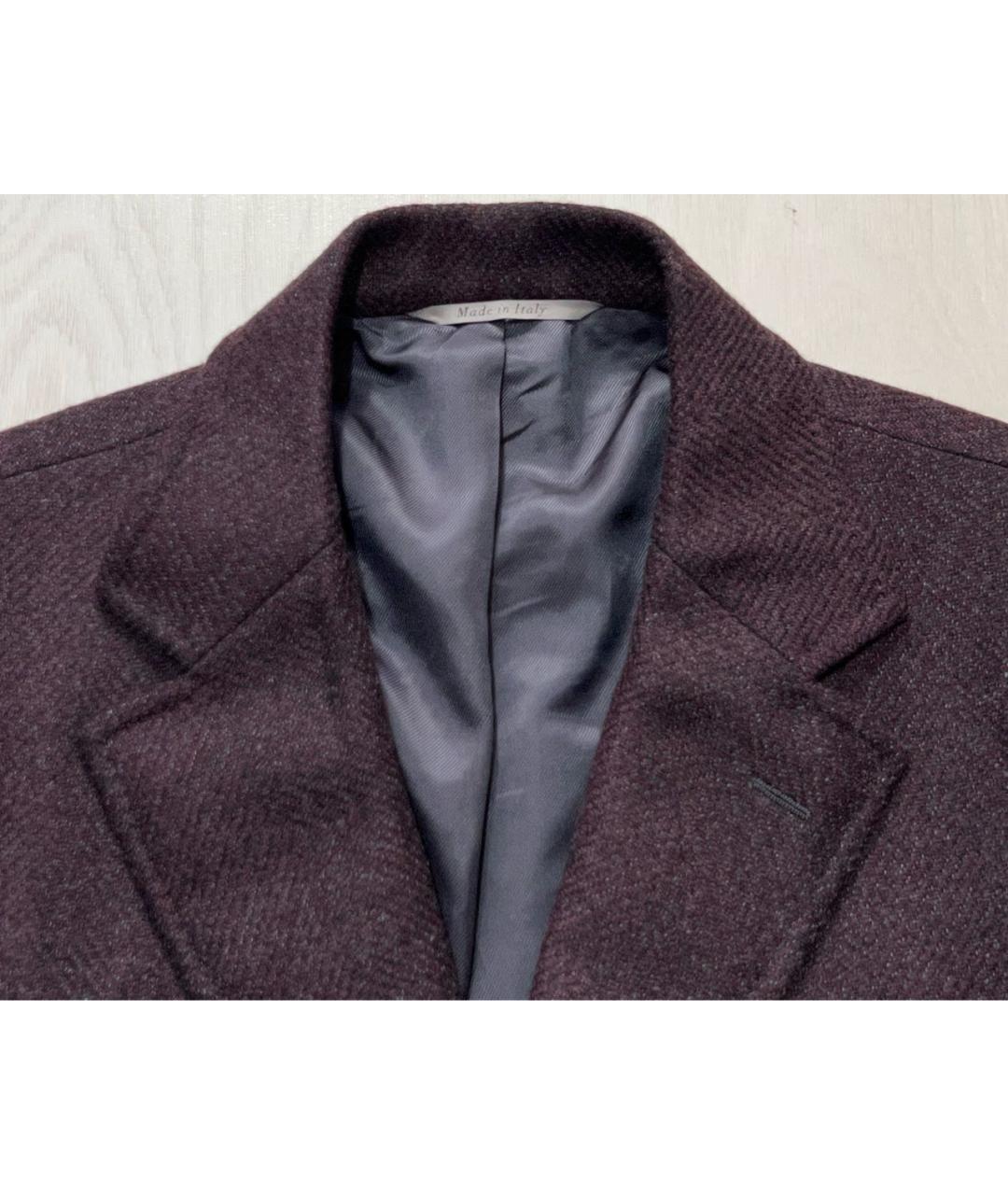 CANALI Коричневое шерстяное пальто, фото 4