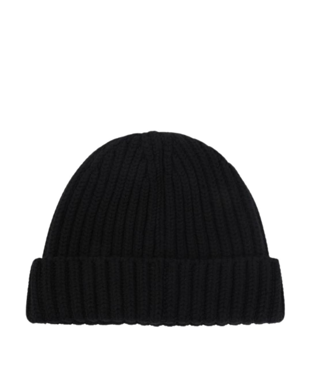 PRADA Черная шерстяная кепка/бейсболка, фото 2