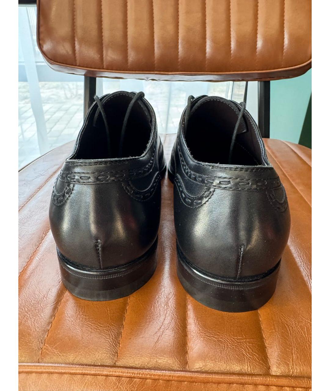 BOTTEGA VENETA Черные кожаные туфли, фото 4