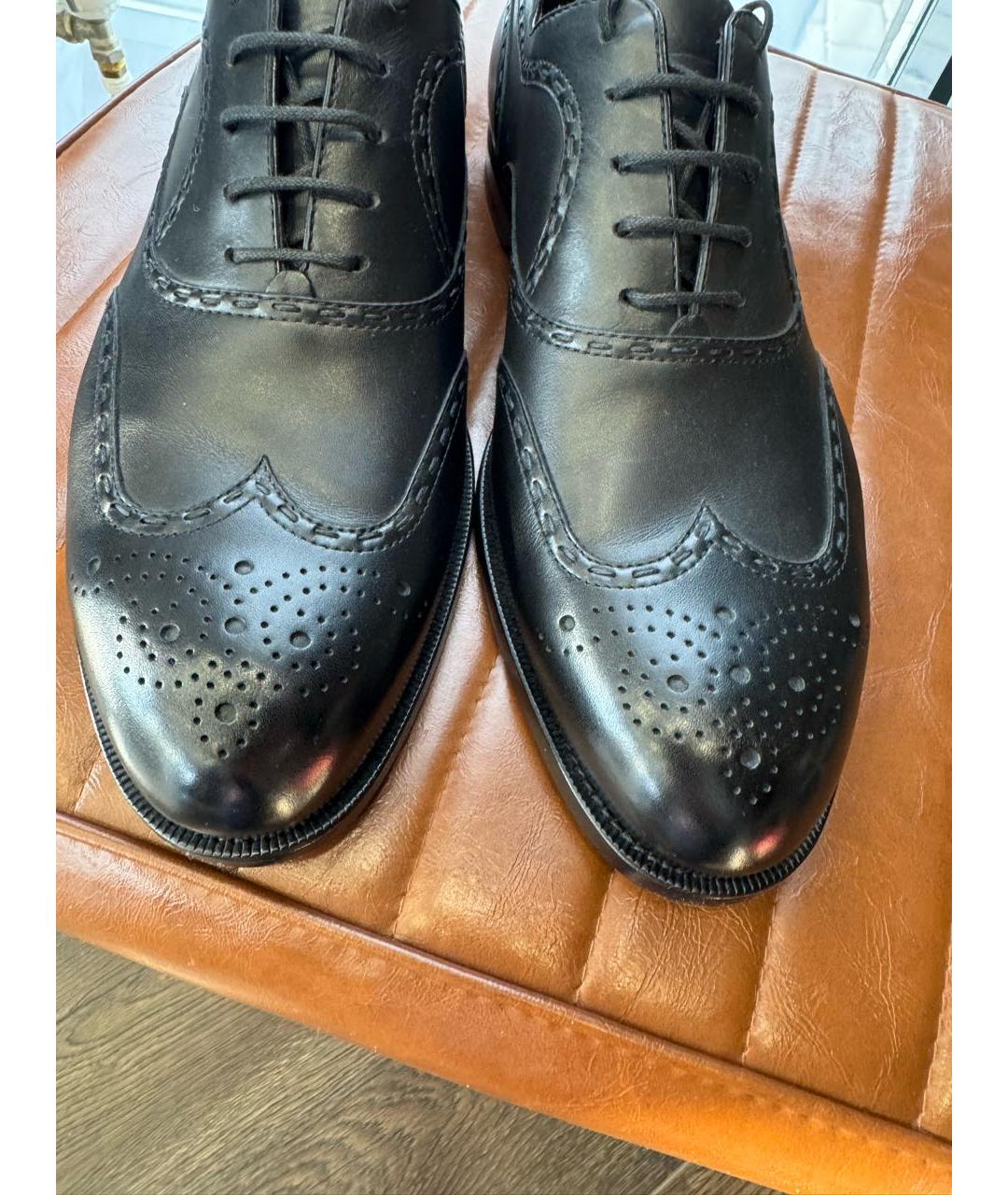 BOTTEGA VENETA Черные кожаные туфли, фото 3