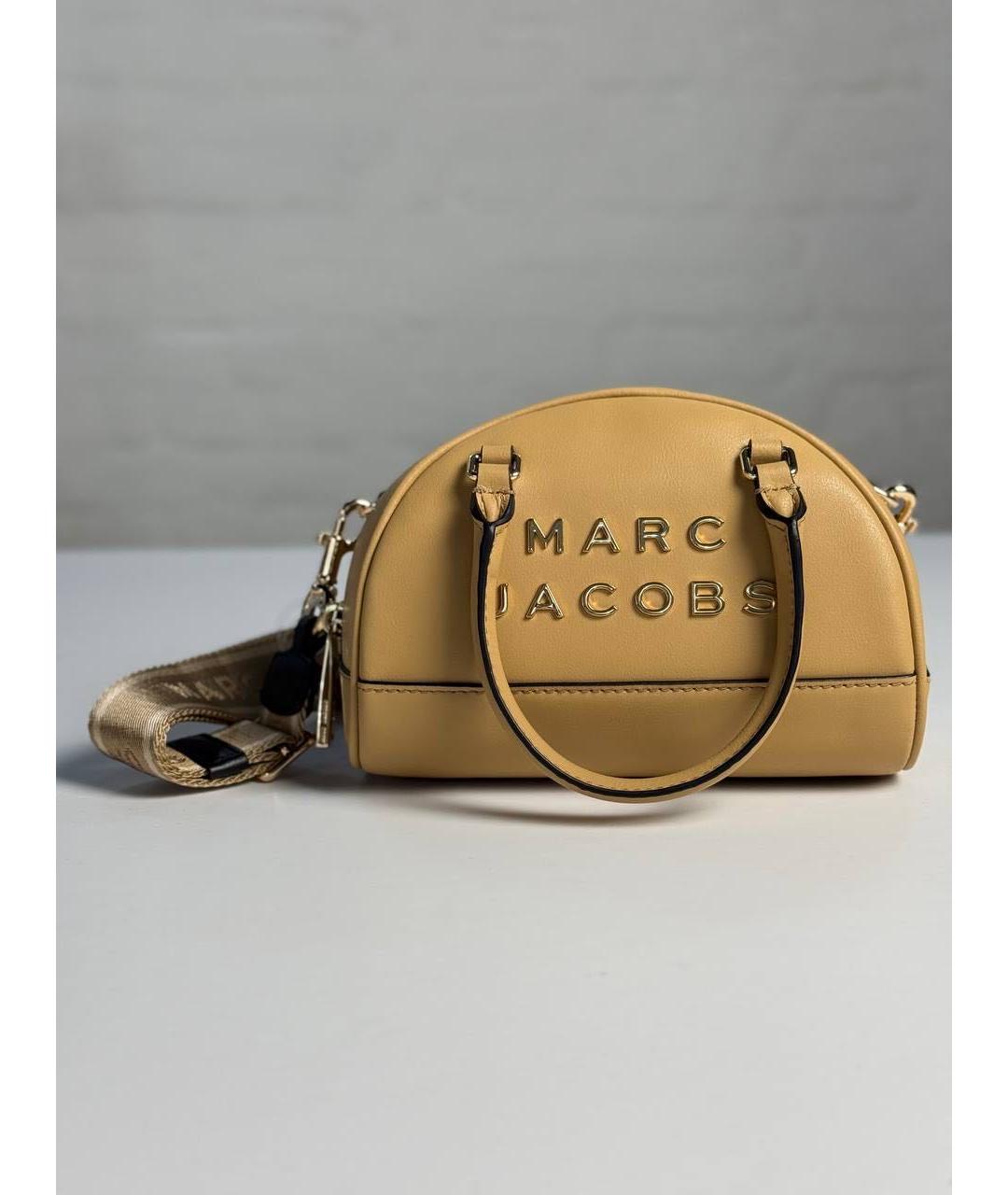 MARC JACOBS Бежевая кожаная сумка с короткими ручками, фото 9