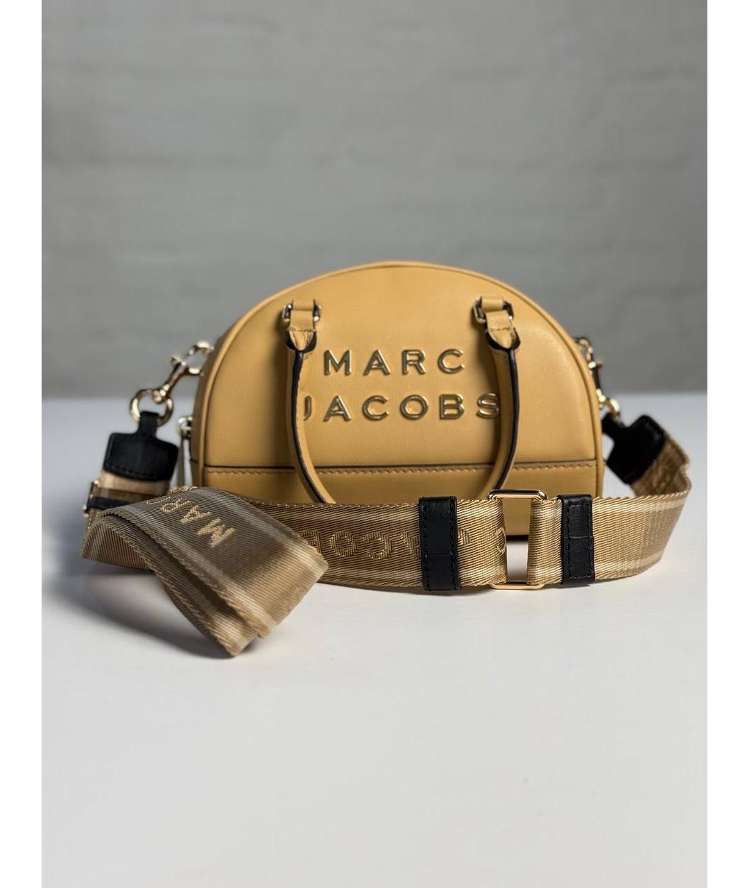 MARC JACOBS Бежевая кожаная сумка с короткими ручками, фото 2