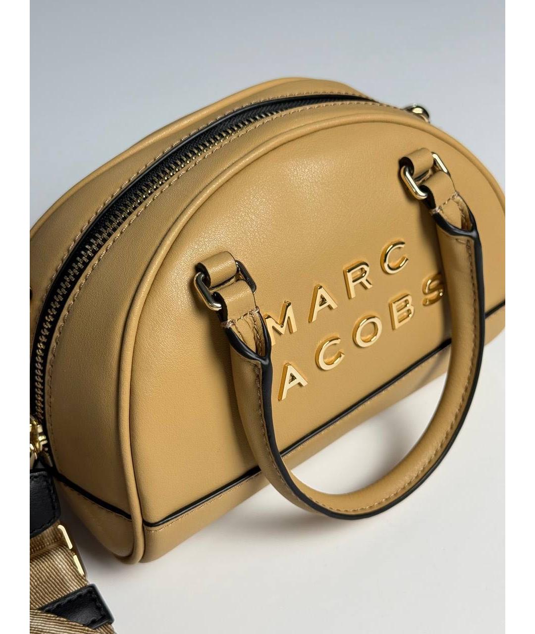 MARC JACOBS Бежевая кожаная сумка с короткими ручками, фото 6