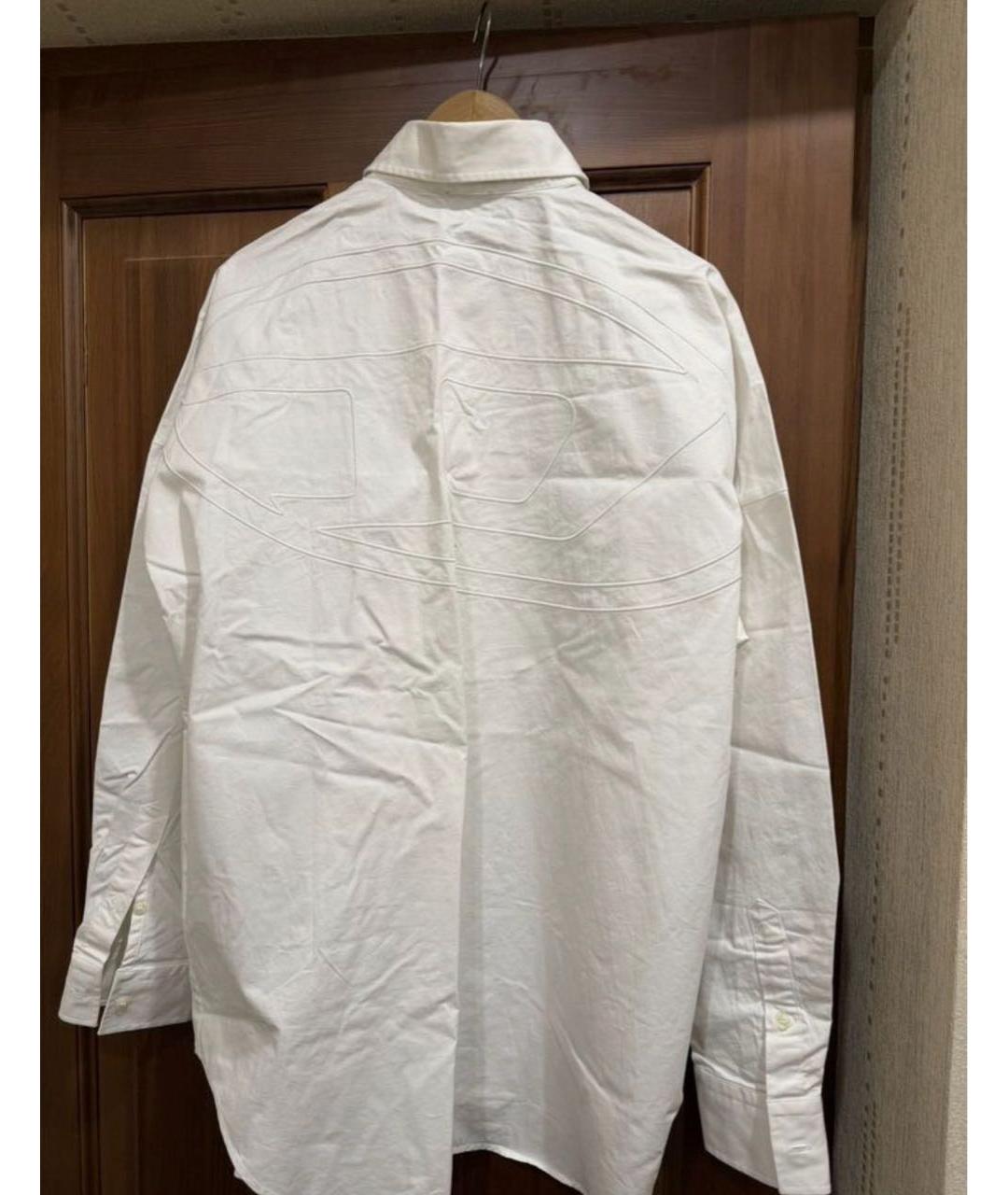 DIESEL Белая хлопковая кэжуал рубашка, фото 2