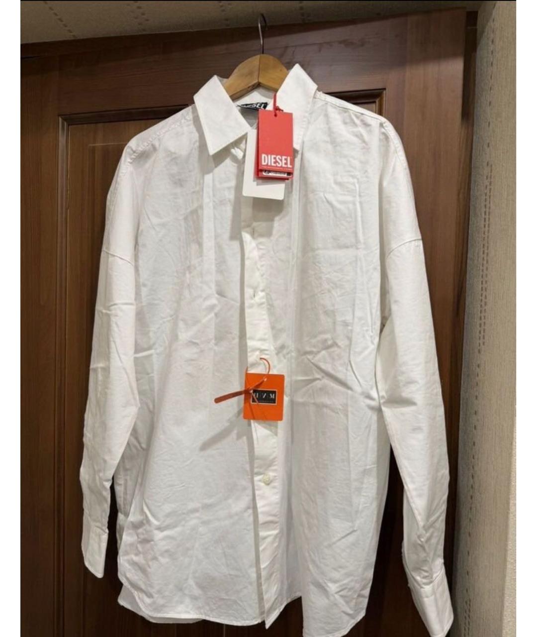 DIESEL Белая хлопковая кэжуал рубашка, фото 5