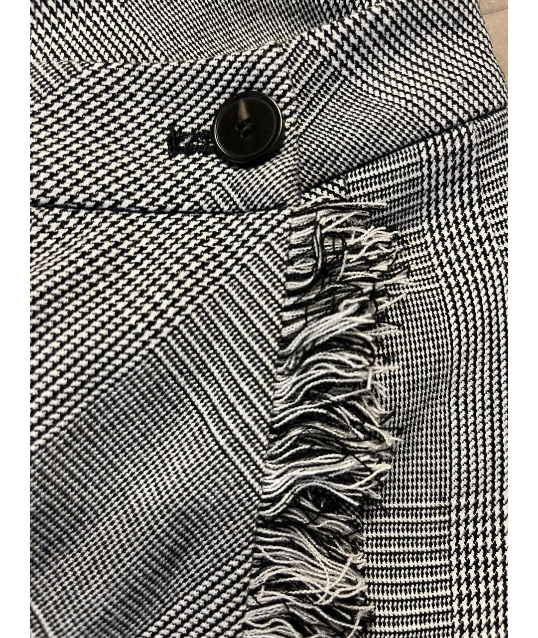 TWIN-SET Серая полиэстеровая юбка мини, фото 4